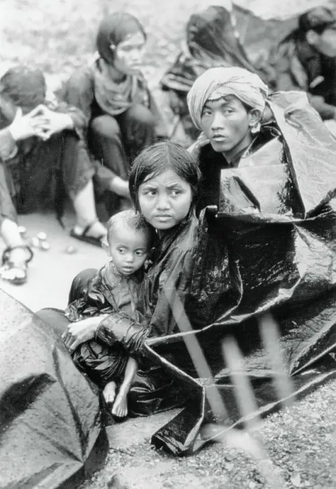 Framed Print : Cambodian Refugees in Vietnam Framed Print : Cambodian Refugees in Vietnam