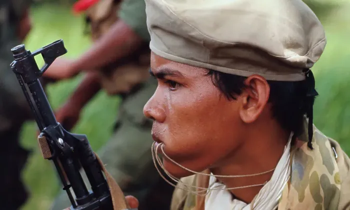 Framed Print : Cambodian Soldier Framed Print : Cambodian Soldier