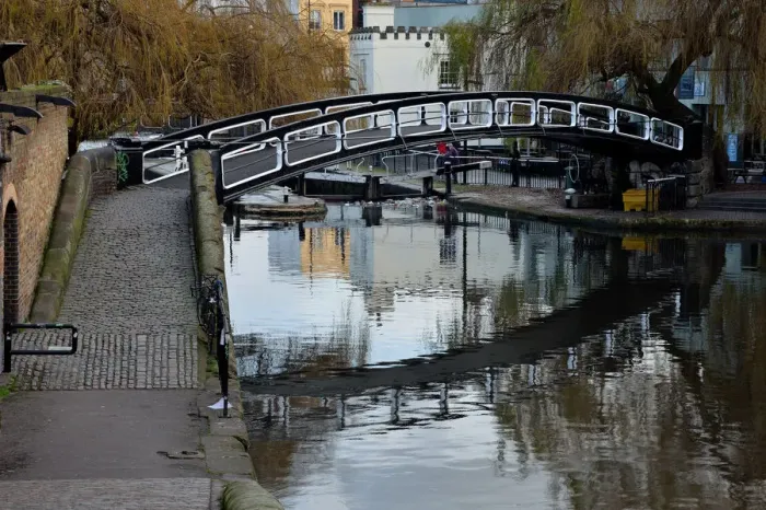 Framed Print : Camden canal bridge Framed Print : Camden canal bridge