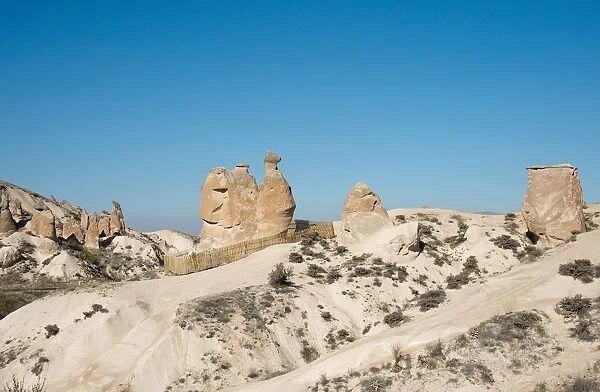The camel, stone formation at Dervet Valley, Cappadocia, Turkey