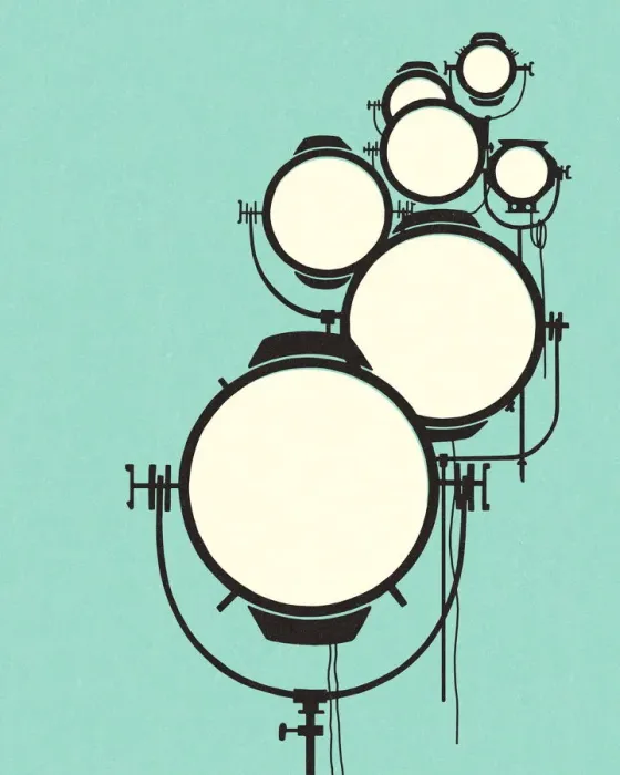 Framed Print : Camera Lights