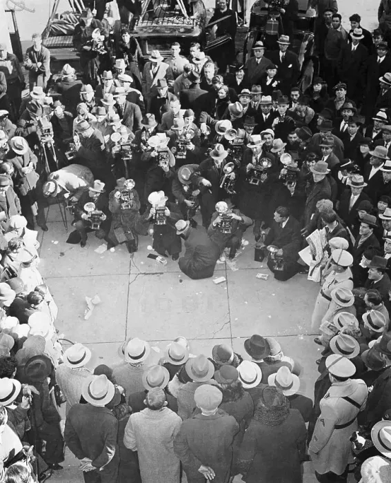 Framed Print : Camera Men Shooting Hauptmann Trial Framed Print : Camera Men Shooting Hauptmann Trial