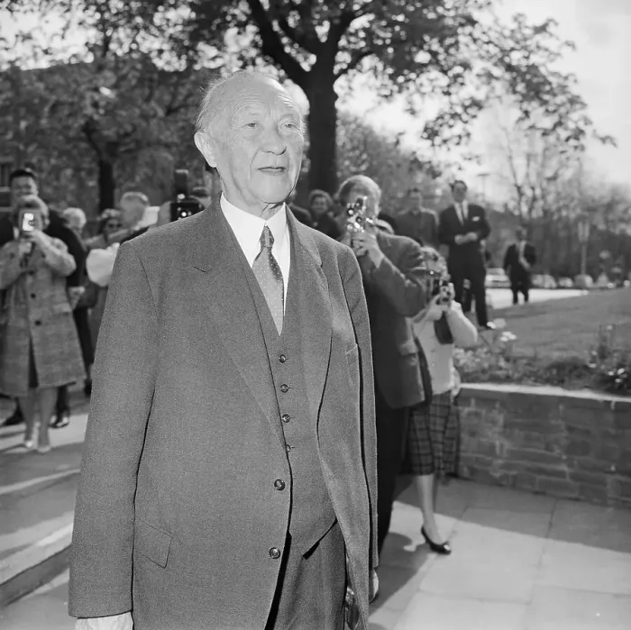 Framed Print : Cameramen Photographing Konrad Adenauer Framed Print : Cameramen Photographing Konrad Adenauer
