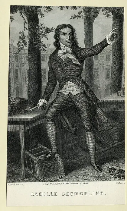 Framed Print : Camille Desmoulins In Illus / Gesture / Gun Framed Print : Camille Desmoulins In Illus / Gesture / Gun