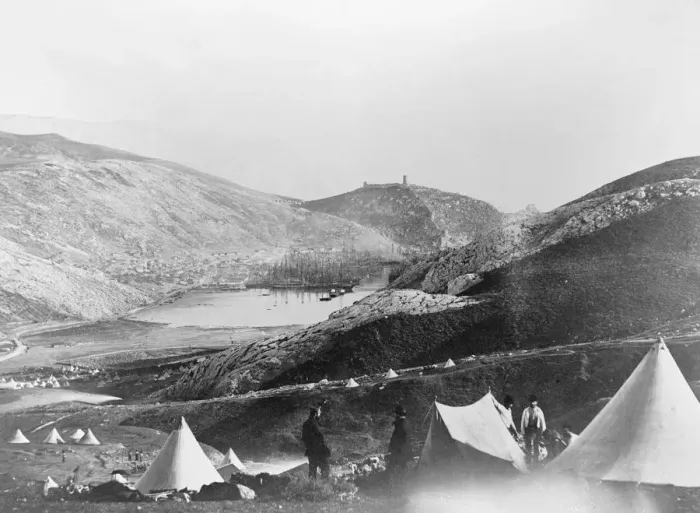 Framed Print : Camp At Balaklava Framed Print : Camp At Balaklava