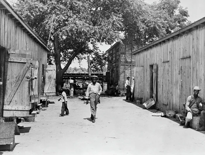 Framed Print : Camp Of Migratory Workers Framed Print : Camp Of Migratory Workers