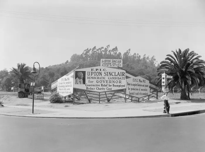 Framed Print : Campaign Billboards for Upton Sinclair Framed Print : Campaign Billboards for Upton Sinclair