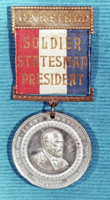 Framed Print : Campaign Medal for James Garfield Framed Print : Campaign Medal for James Garfield