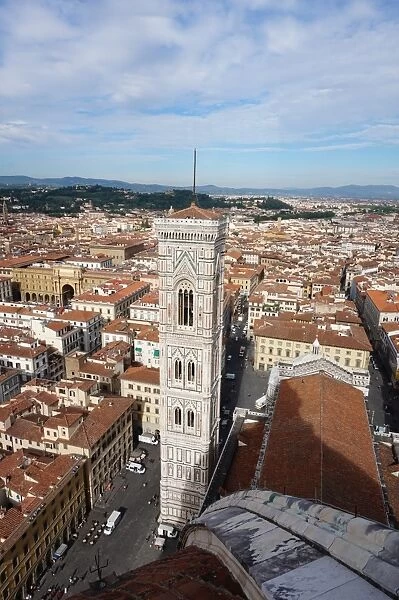 Campanile di Giotto and Rooftop of Duomo, Florence, Italy