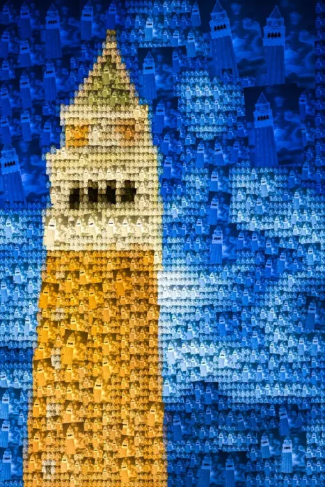 Framed Print : Campanile Mosaic