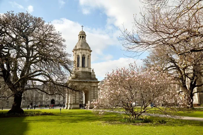 Framed Print : Campanile in Trinity College, Dublin City, Ireland