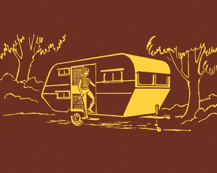 Framed Print : Camper