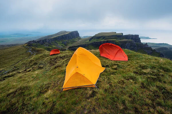 Camping at the top of Quiraing, Isle of Skye