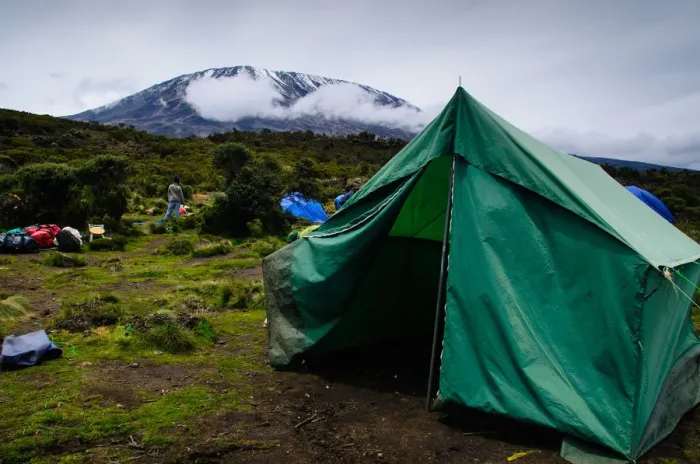 Framed Print : Campsite. Mt. Kilimanjaro, Tanzania Framed Print : Campsite. Mt. Kilimanjaro, Tanzania