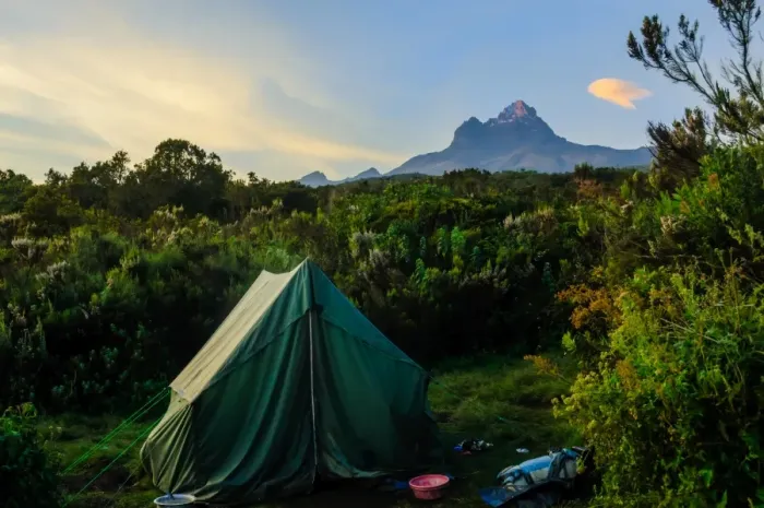 Framed Print : Campsite Near Mawenzi Peak Framed Print : Campsite Near Mawenzi Peak
