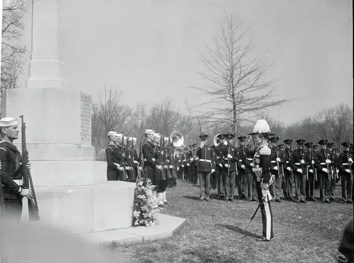 Framed Print : Canadian Officer Paying Respects Framed Print : Canadian Officer Paying Respects