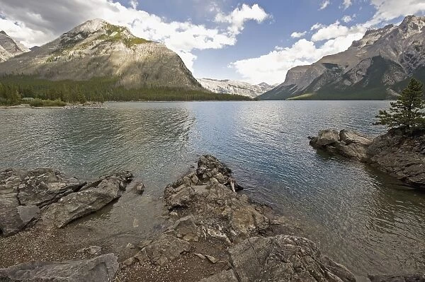 Canadian Rocky Mountains And A Lake