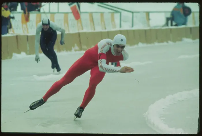 Framed Print : Canadian World Champion Speed Skater Gaetan Boucher in Action Framed Print : Canadian World Champion Speed Skater Gaetan Boucher in Action