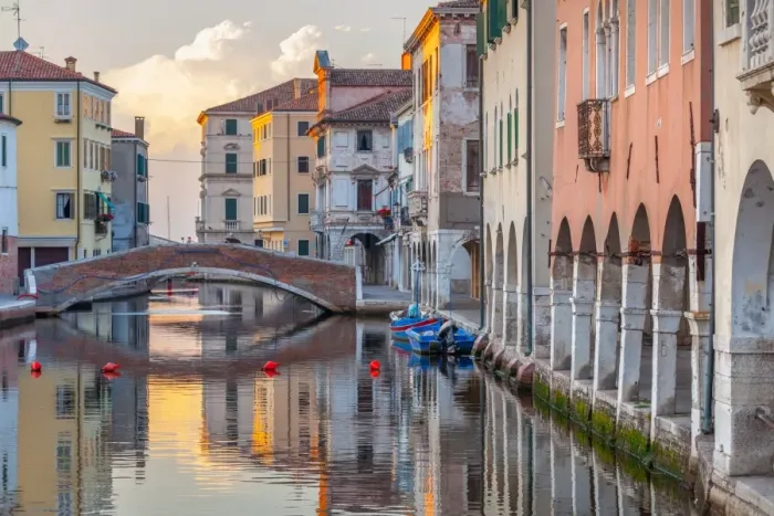 Framed Print : Canal in the old town of Chioggia, Veneto, Italy Framed Print : Canal in the old town of Chioggia, Veneto, Italy