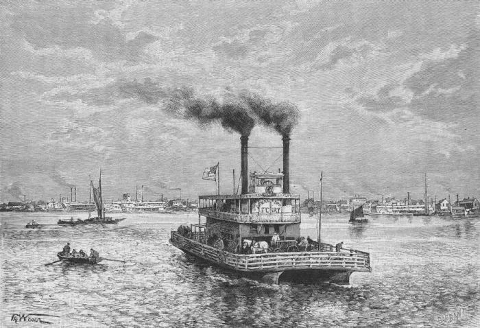 Framed Print : Canal Street Ferry Framed Print : Canal Street Ferry
