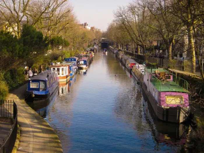Framed Print : A canal view in Little Venice