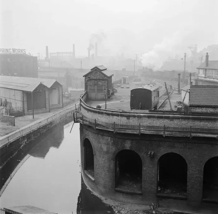 Framed Print : Canal And Yard Framed Print : Canal And Yard