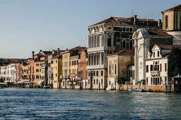 Canareggio quarter townhouses by the Grand Canal in Venice