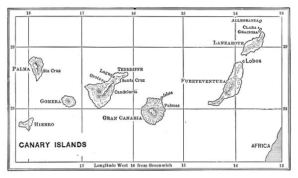 Canary islands Map