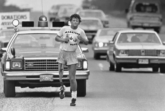 Framed Print : Cancer Victim Terry Fox on His Cross Canada Run Framed Print : Cancer Victim Terry Fox on His Cross Canada Run