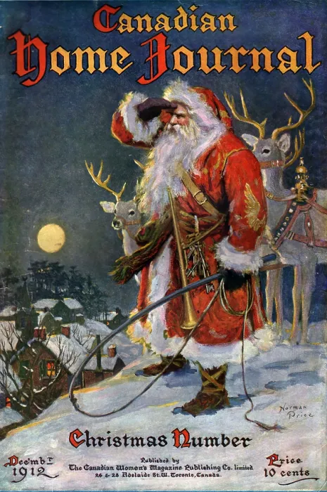 Framed Print : Candian Home Santa Framed Print : Candian Home Santa