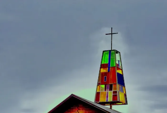 Framed Print : Candy Colored Steeple Framed Print : Candy Colored Steeple