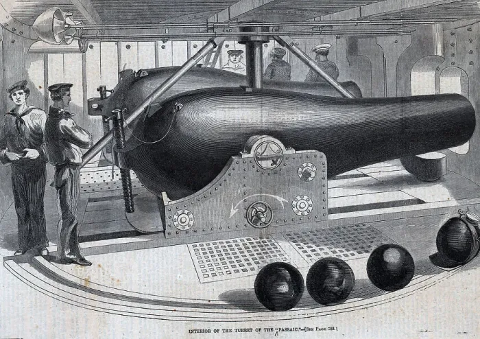 Framed Print : Cannon In Interior Of Turret Framed Print : Cannon In Interior Of Turret