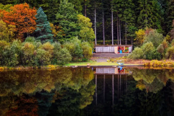 Framed Print : The Canoe Shed