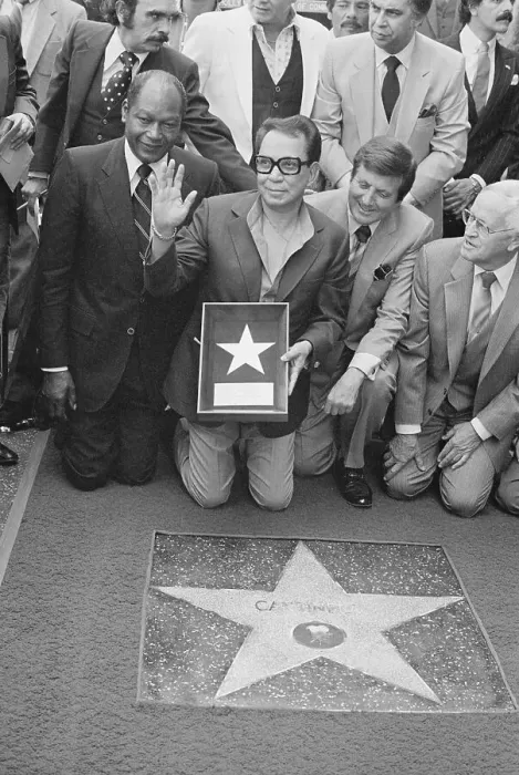 Framed Print : Cantinflas Receiving Walk of Fame Star Framed Print : Cantinflas Receiving Walk of Fame Star