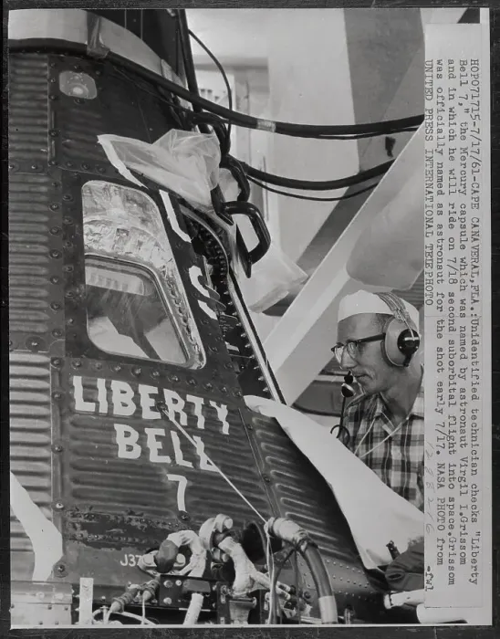 Framed Print : Cape Canaveral Employee Working with Spacecraft Framed Print : Cape Canaveral Employee Working with Spacecraft