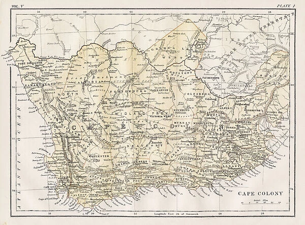 Cape Colony map 1883