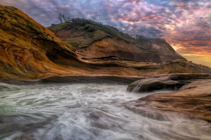 Framed Print : Cape Kiwanda Sunset Framed Print : Cape Kiwanda Sunset