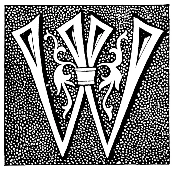 Framed Print : Capital letter W Framed Print : Capital letter W