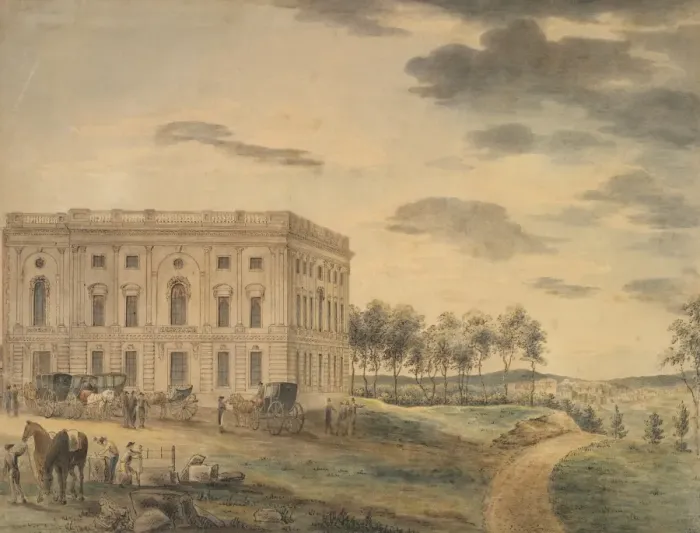 Framed Print : Capitol In Washington DC, 1800