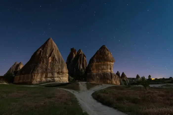 Framed Print : Cappadocia with the stars Framed Print : Cappadocia with the stars