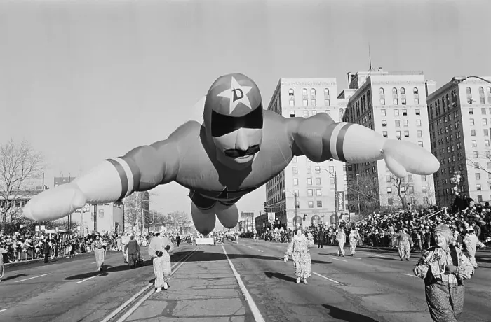 Framed Print : Captain Detroit Balloon in Thanksgiving Day Parade Framed Print : Captain Detroit Balloon in Thanksgiving Day Parade