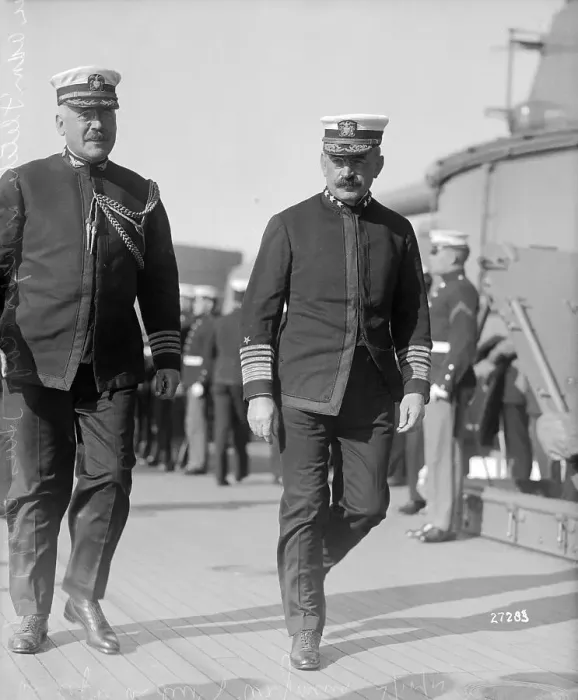 Framed Print : Captain Hues and Admiral Fletcher Framed Print : Captain Hues and Admiral Fletcher
