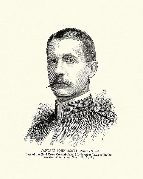 Captain John Scott Dalrymple of Gold Coast Constabulary, Australia, 19th Century