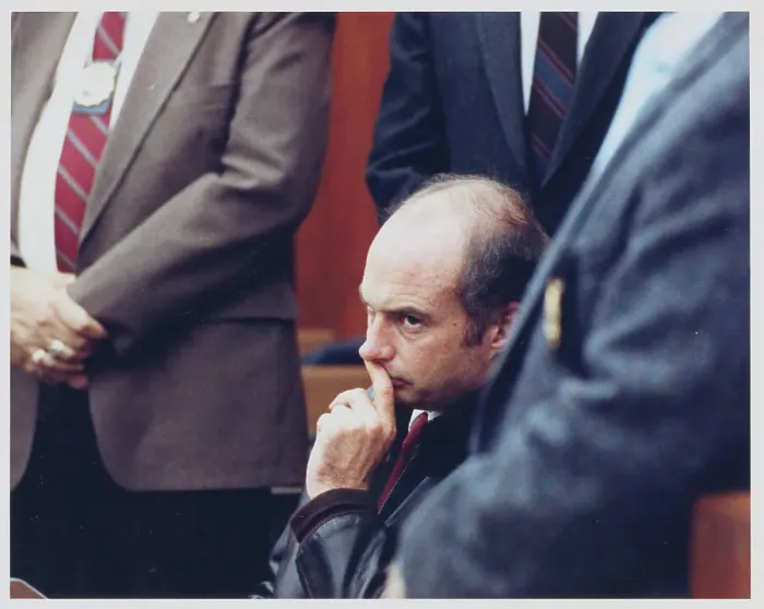 Framed Print : Captain Joseph Hazelwood in Unpleasantly Pensive Mood at Trial Framed Print : Captain Joseph Hazelwood in Unpleasantly Pensive Mood at Trial