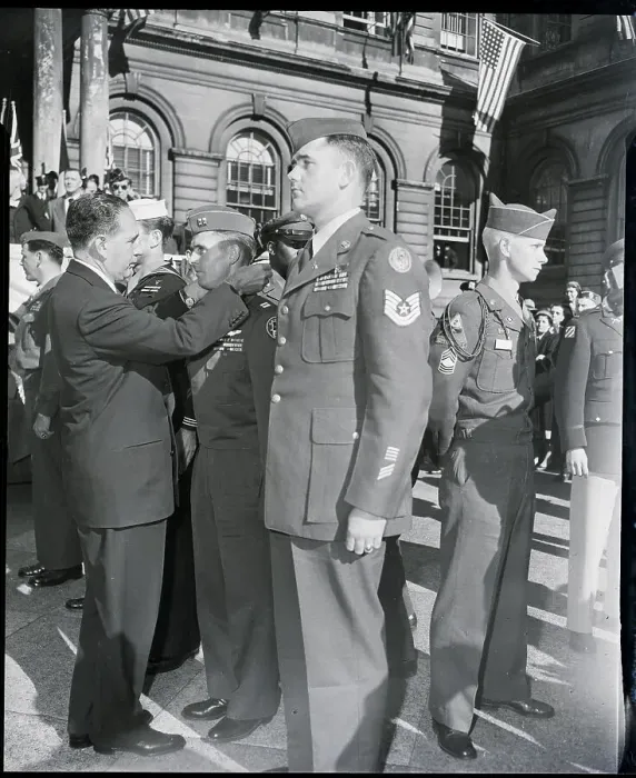 Framed Print : Captain Receiving Medal In Ceremony Framed Print : Captain Receiving Medal In Ceremony