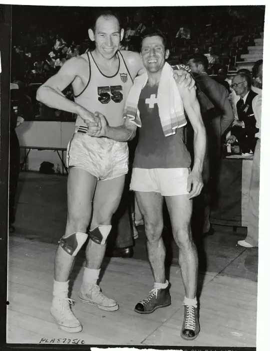 Framed Print : Captains of Olympic Basketball Teams Shaking Hands Framed Print : Captains of Olympic Basketball Teams Shaking Hands