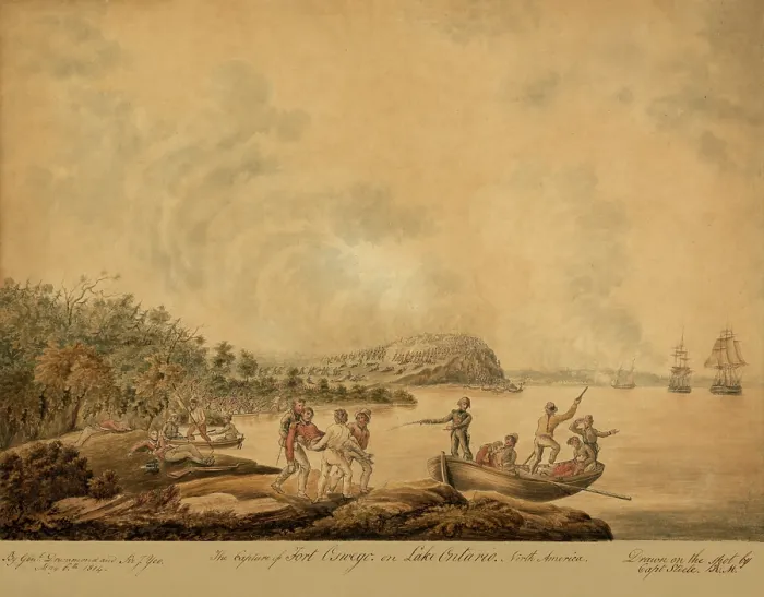 Framed Print : The capture of Fort Oswego Framed Print : The capture of Fort Oswego