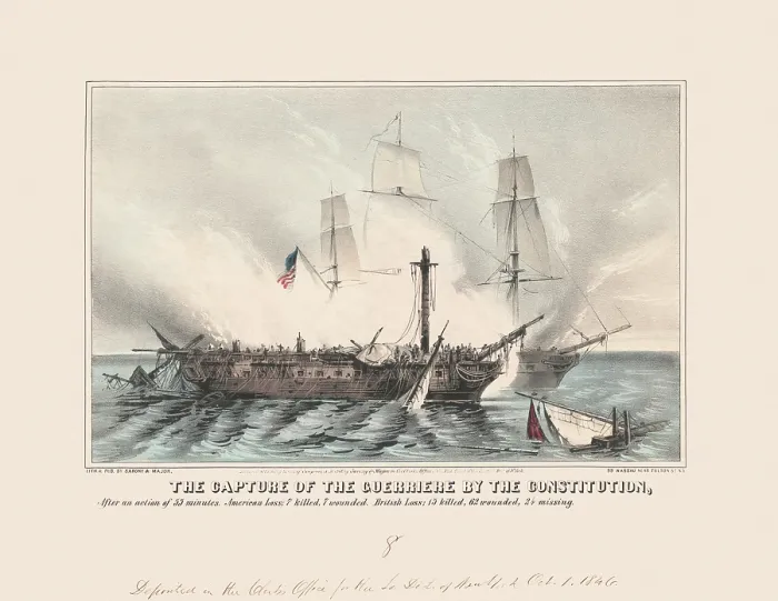 Framed Print : Capture of the Guerriere Framed Print : Capture of the Guerriere