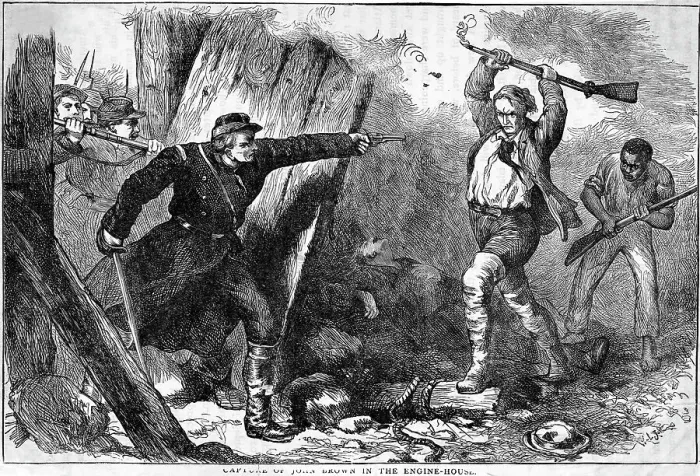 Framed Print : Capture Of John Brown In Engine House