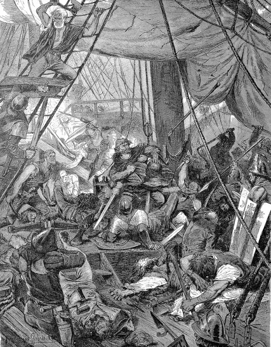Framed Print : The Capture of Klaus Stoertebeker in Helgoland, Germany, Historical, digital reproduction of an original 19th-century master copy Framed Print : The Capture of Klaus Stoertebeker in Helgoland, Germany, Historical, digital reproduction of an original 19th-century master copy
